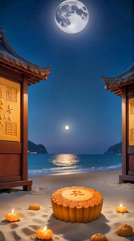 中秋节照片，中秋节照片，感受亲情与美景